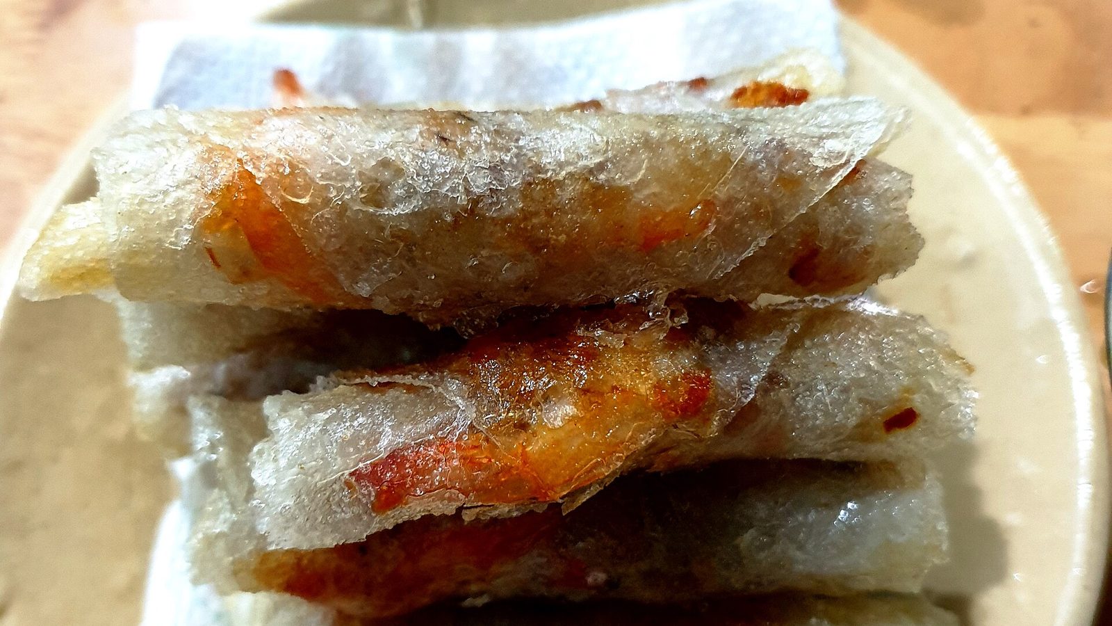 Chả ram tôm đất — cuốn nhỏ bằng ngón tay, tôm để nguyên con
